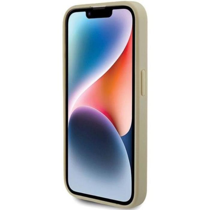 Guess - Guess iPhone 15 Pro Mobilskal Glitter Script Big - Guld