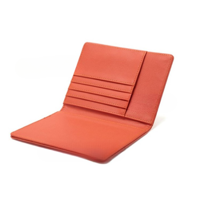 A-One Brand - Passhållare Plånbok RFID Korthållare PU-läder - Orange