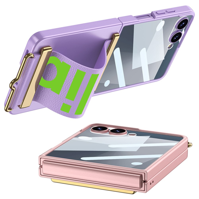 GKK - GKK Galaxy Z Flip 7 Mobilskal med Handledsrem och Skärmskydd