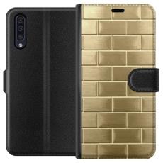 iSecrets - Pl&aring;nboksfodral till Samsung Galaxy A50 med Gyllene Murstenar