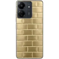 Gustaf - Mobilskal till Xiaomi Redmi 13C med Gyllene Murstenar
