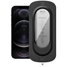 A-One Brand - H&auml;rdat glas Sk&auml;rmskydd F&ouml;r Apple iPhone 12 Pro Anti-Spy med Installationsverktyg