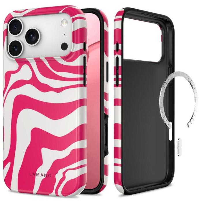 Tech-Protect - Tech-Protect Mobilskal För iPhone 18 Pro Magsafe Lamano - Flamingo Bloom