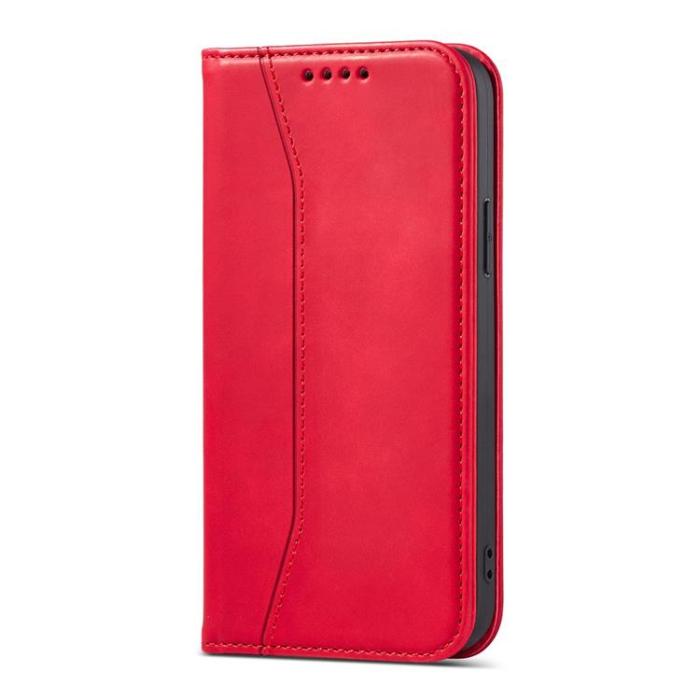 OEM - iPhone 13 Pro Max Plånboksfodral Magnet Fancy - Röd