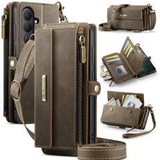 Caseme - CaseMe Pl&aring;nboksfodral f&ouml;r Samsung Galaxy S26 Konstl&auml;der RFID - Brun