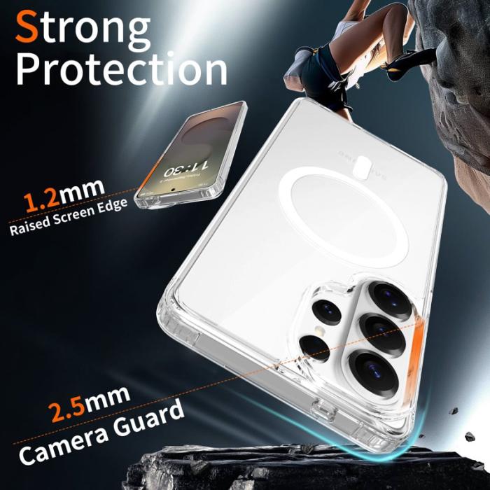 OEM - Mobilskal för Samsung Galaxy S26 Ultra Magnetiskt TPU + PC - Transparent