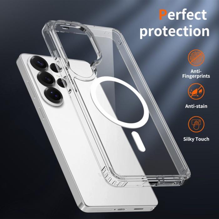 OEM - Mobilskal för Samsung Galaxy S26 Ultra Magnetiskt TPU + PC - Transparent