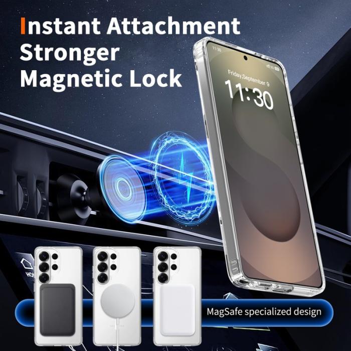 OEM - Mobilskal för Samsung Galaxy S26 Ultra Magnetiskt TPU + PC - Transparent