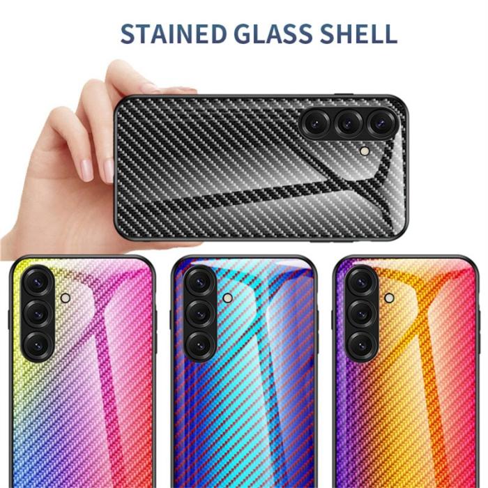 OEM - Mobilskal för Samsung Galaxy S26 Plus Härdat glas Stöttålig - Blå Fiber