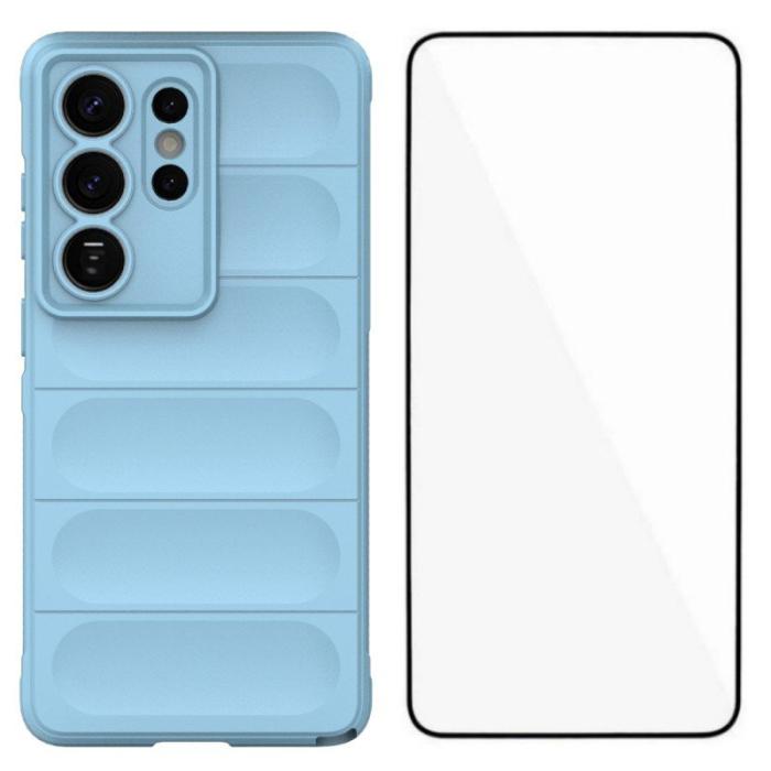 WANLONFENG - WANLONFENG Mobilskal för Samsung Galaxy S26 Ultra TPU - Ljusblå