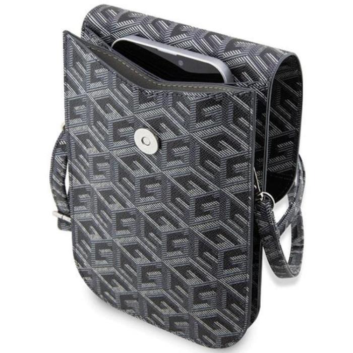 Guess - Guess Halsbandsfodral GCube Stripe - Svart