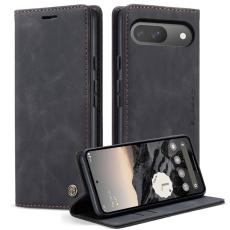 Caseme - CASEME 013 Series Google Pixel 10 Pro Pl&aring;nboksfodral Konstl&auml;der Svart
