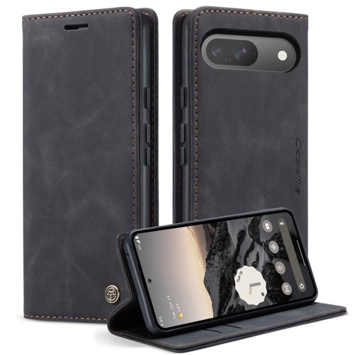Caseme - CASEME 013 Series Google Pixel 10 Pro Plånboksfodral Konstläder Svart