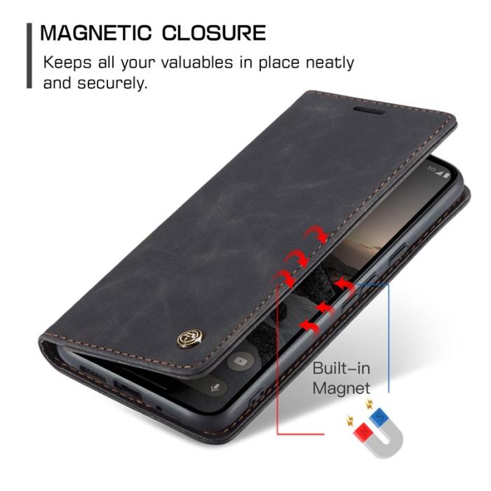 Caseme - CASEME 013 Series Google Pixel 10 Pro Plånboksfodral Konstläder Svart