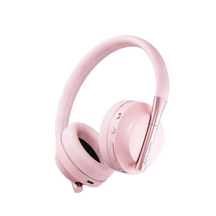 Happy Plugs - Happy Plugs Play Hörlurar Over-Ear 85dB Trådlös - Rosa