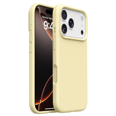A-One Brand - Mobilskal till iPhone 17 Pro Silikon Microfiber Lining - Gul
