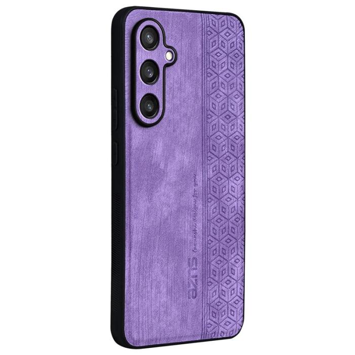 AZNS - AZNS Samsung Galaxy S24 FE Fodral Shockproof KonstLäder - Lila