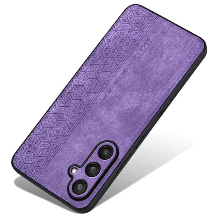AZNS - AZNS Samsung Galaxy S24 FE Fodral Shockproof KonstLäder - Lila