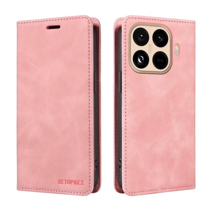 BETOPNICE - BETOPNICE Xiaomi 15T Pro Plånboksfodral Konstläder - Rosa