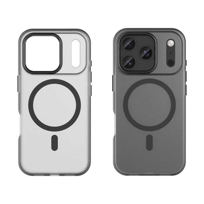 A-One Brand - iPhone 17 Pro Mobilskal MagSafe Slim Matte Translucent - Svart