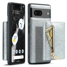 DG.MING - DG.MING M3 Series Mobilskal till Google Pixel 7 5G Silver Glitter Bling