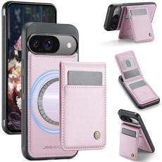 JEEHOOD - JEEHOOD J06 Mobilskal till Google Pixel 9 Pro med Kortfack - Rosa