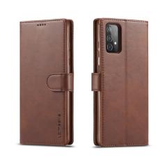 LC.imeeke - LC.IMEEKE f&ouml;r Samsung Galaxy A52 Pl&aring;nboksfodral Konstl&auml;der - Brun
