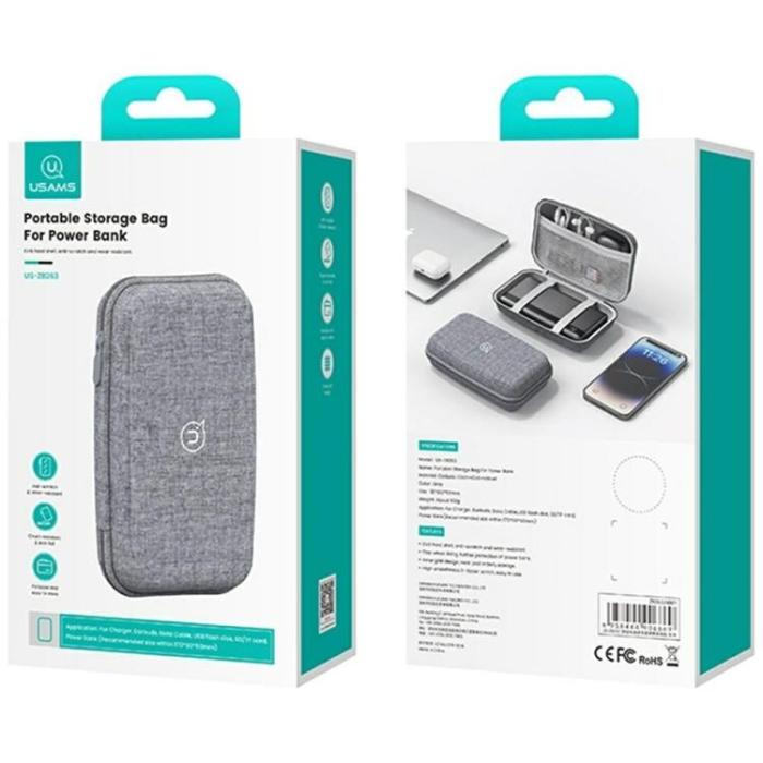 USAMS - USAMS Fodral för Powerbank US-ZB263 - Grå