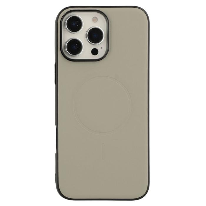 X-Level - X-LEVEL Mobilskal till iPhone 16 Pro Läder Flip Ställ Grå