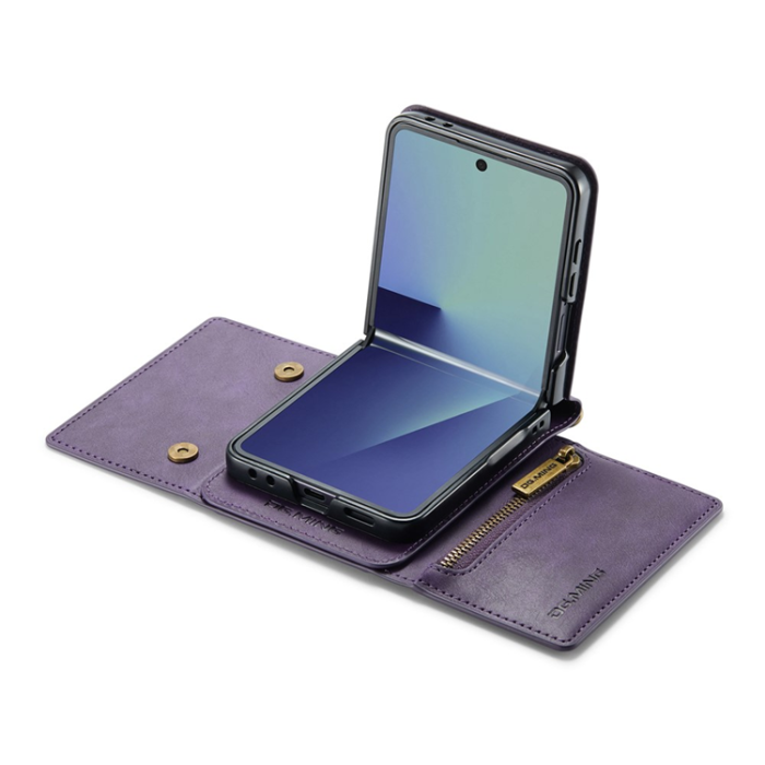 DG.MING - DG.MING Galaxy Z Flip 7 Mobilskal RFID Blocking M5 - Lila