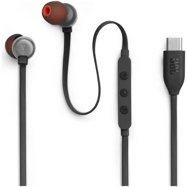 JBL In-Ear Hörlurar Trådbundna USB-C Tune 310C - Svart