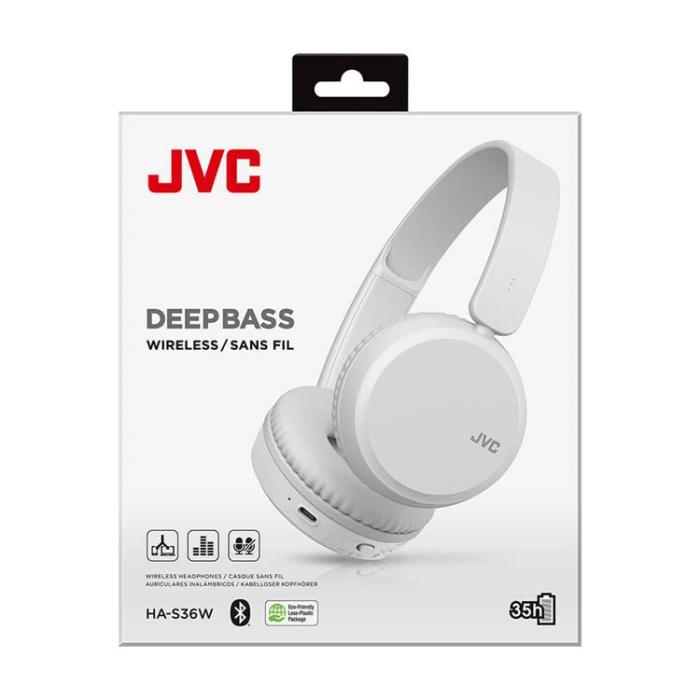 JVC - JVC Hörlur On-Ear BT - Vit