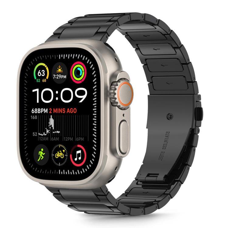Tech-Protect Apple Watch (44/45/46/49mm) Armband Stainless Classic - Svart | 5123 | AlltMobil