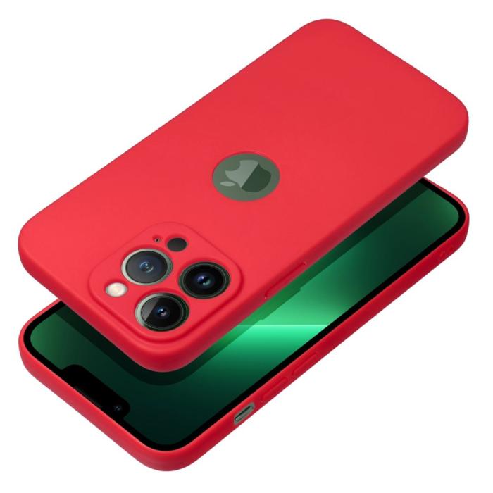 Forcell - Forcell iPhone 14 Pro Skal Soft Mjukplast Röd