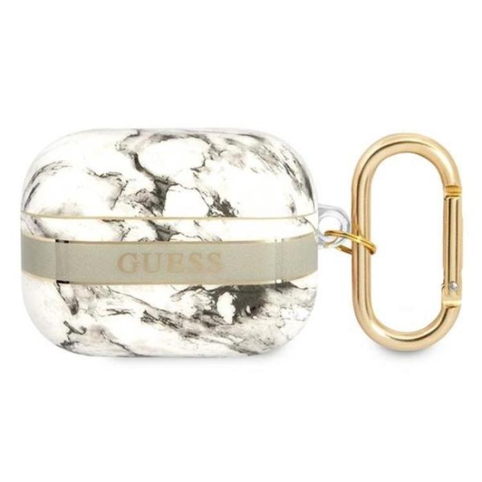 Guess - Guess Airpods Pro Skal Marble Strap Collection - Grå
