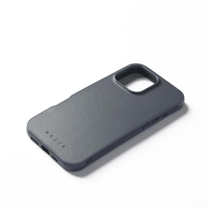 Mujjo - Mujjo iPhone 16 Pro Max Mobilskal MagSafe Shield - Stålblå