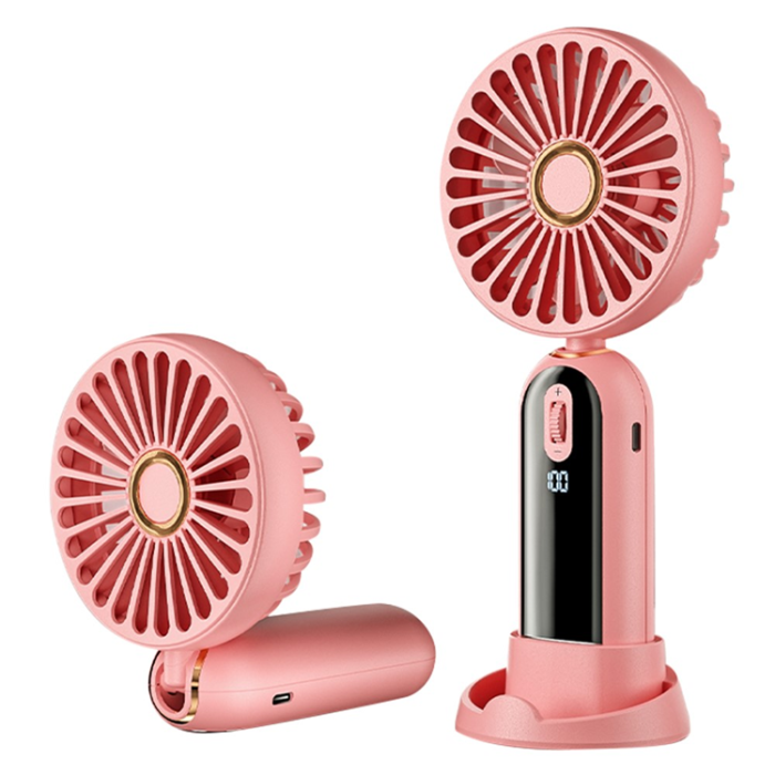 A-One Brand - Bärbar Handhållen Fläkt USB-laddningsbar F188 - Rosa