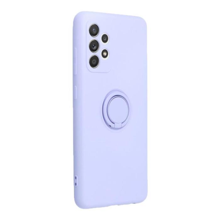 Forcell - Forcell Galaxy A52s/A52 5G/A52 4G Skal Silikon Ring - Violett