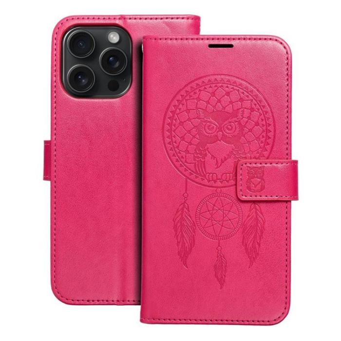 OEM - iPhone 15 Pro Max Plånboksfodral Mezzo - Magenta