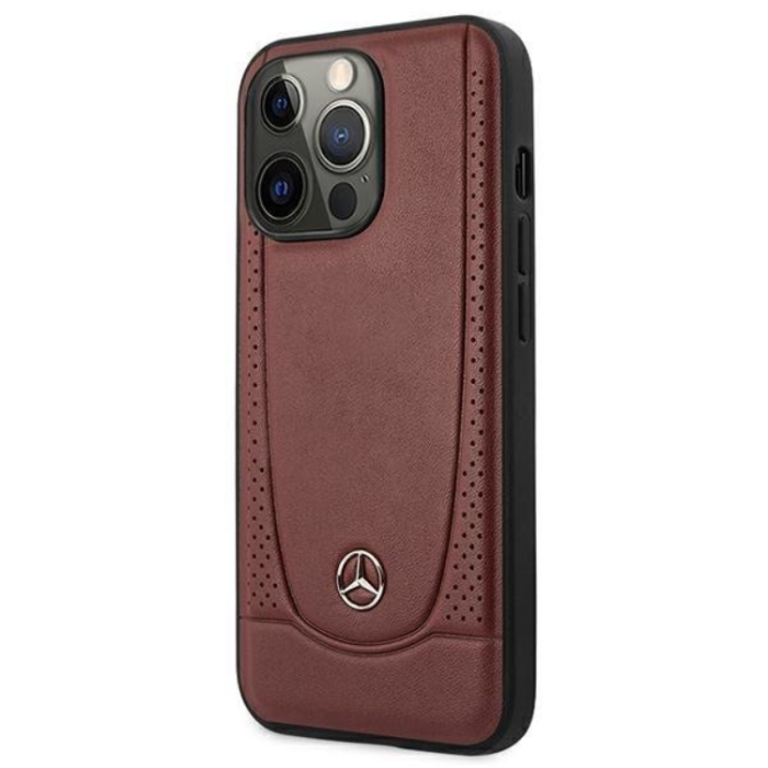 Mercedes - Mercedes iPhone 14 Pro Max Skal Läder Urban Bengale - Röd