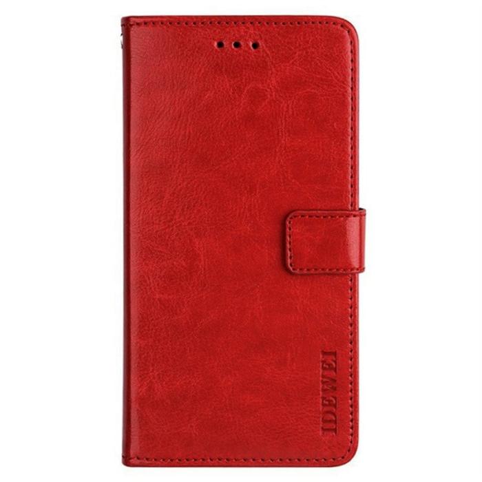 IDEWEI - IDEWEI Oppo Find X9 Pro Plånboksfodral Textur Konstläder - Röd