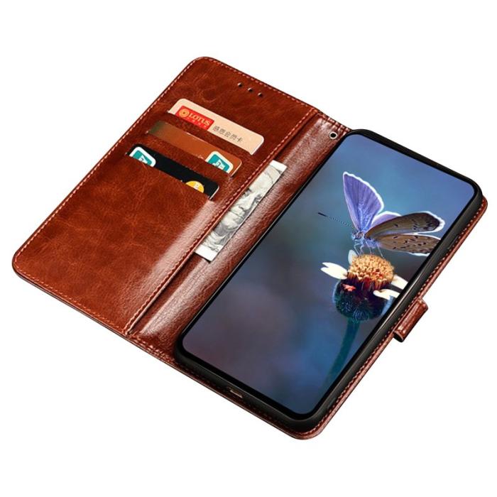 IDEWEI - IDEWEI Oppo Find X9 Pro Plånboksfodral Textur Konstläder - Röd