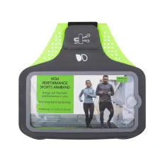 GEAR - GEAR Universal Sportarmband Premium Medium 5.5" - Grå/Gul