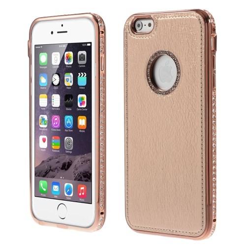 Rhinestone Bumper och Skal till iPhone 6 / 6S - Rose Gold | 2353 | AlltMobil