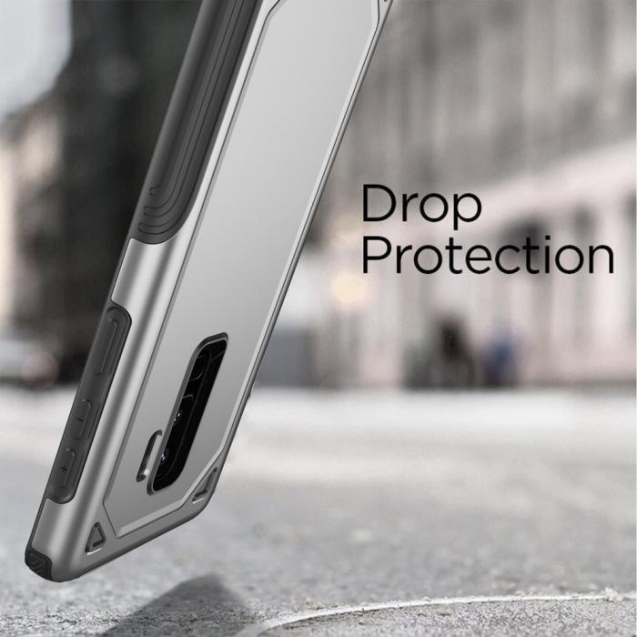 A-One Brand - Hybrid Rugged Armor Skal till Samsung Galaxy S9 Plus - Silver