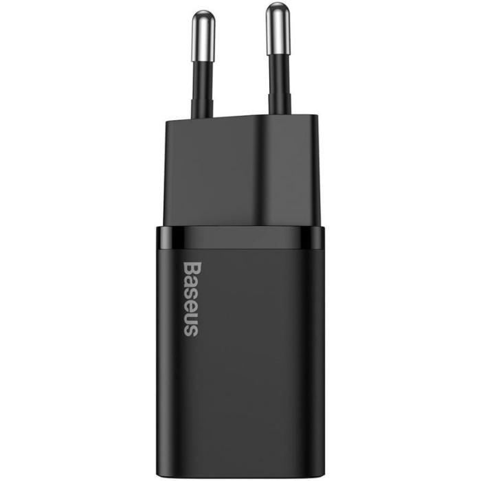 BASEUS - Baseus Super snabbladdare 20W + Lightning Kabel - Svart