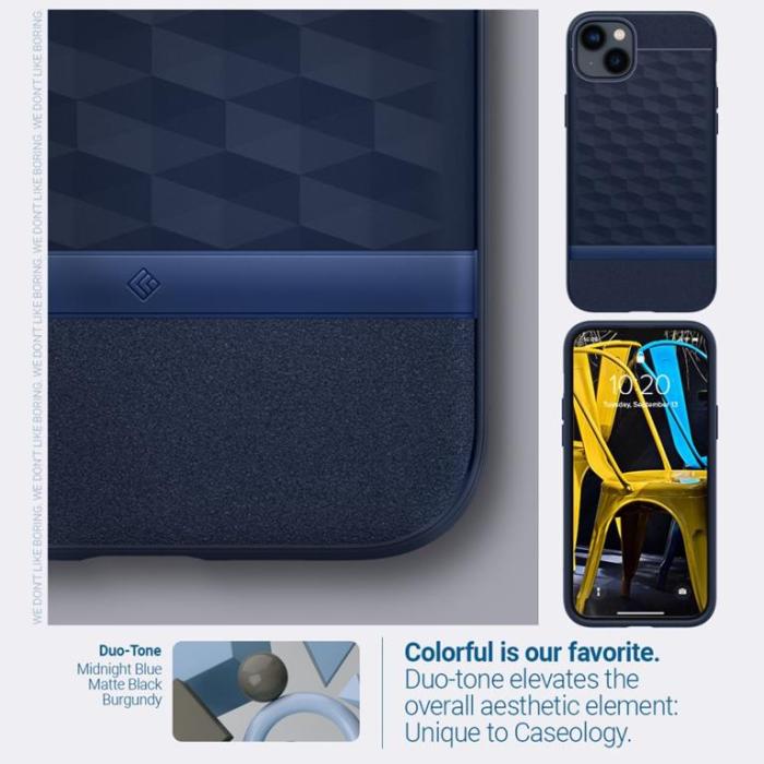 Spigen - Spigen iPhone 14 Plus Magsafe Skal Caseology Parallax - Midnattsblå