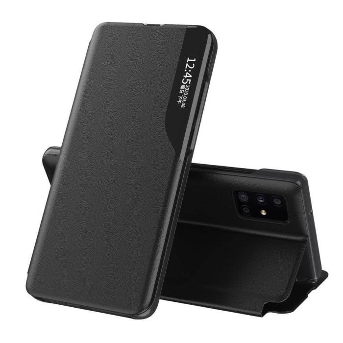 UTGATT1 - Eco Leather View Case Huawei P40 Pro Fodral Svart