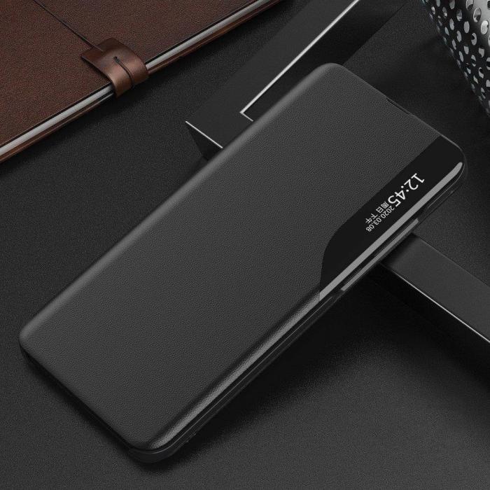 UTGATT1 - Eco Leather View Case Huawei P40 Pro Fodral Svart