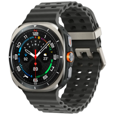 Samsung - Samsung Galaxy Watch Ultra Titanium Silver (Grå Rubber Strap)
